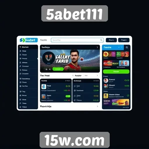 Análise da interface de usuário do 5abet111